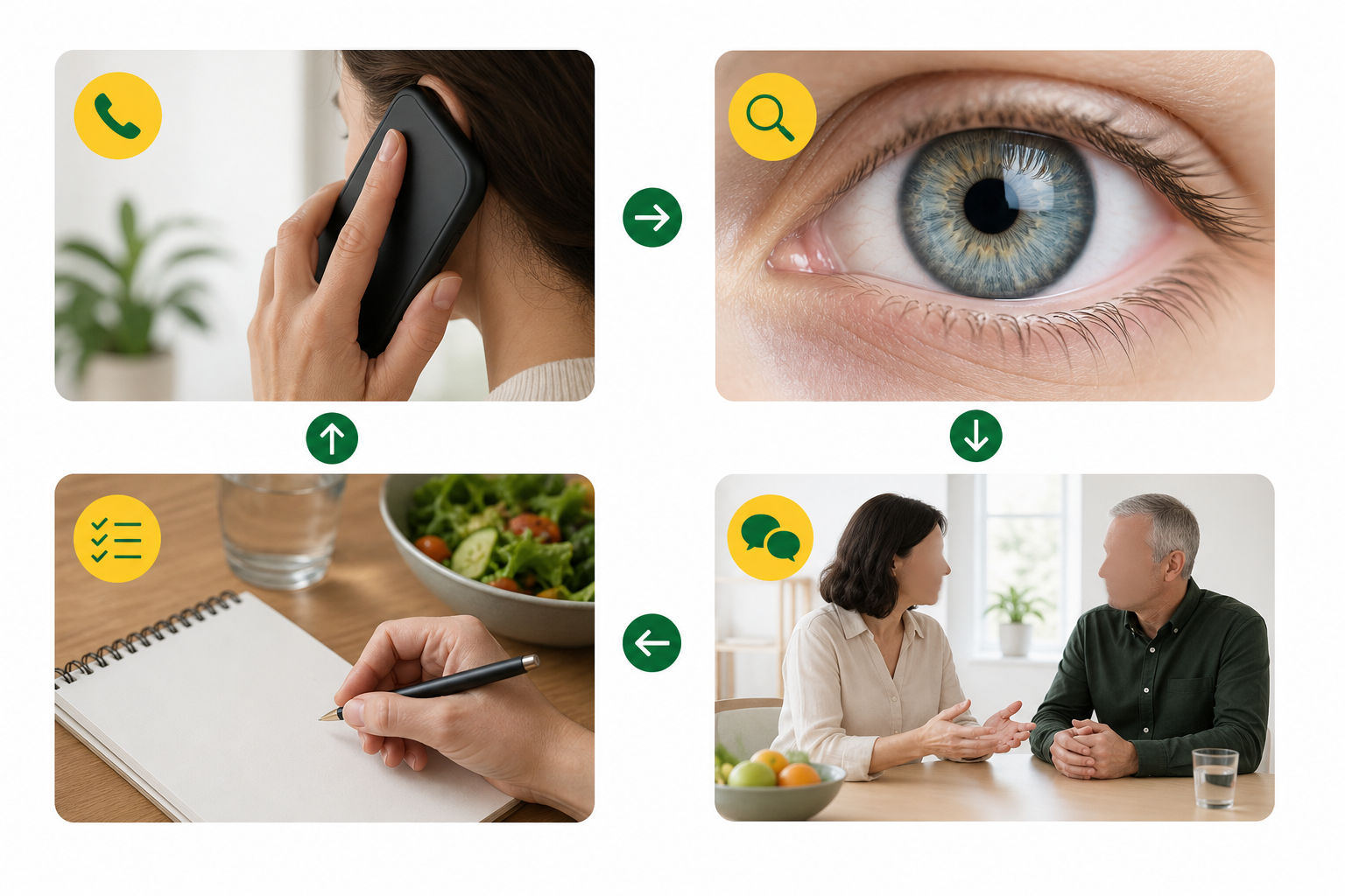 Steps for preparing for a nutrition discussion about digestive concerns