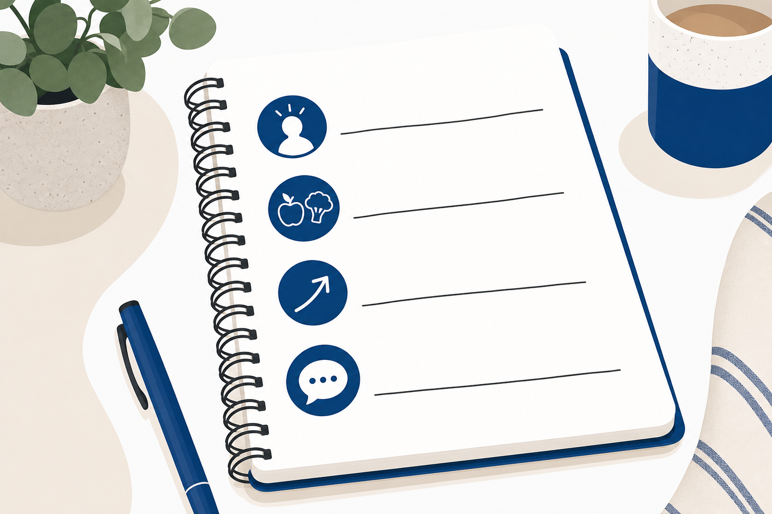 Questions to prepare for a nutrition consultation.